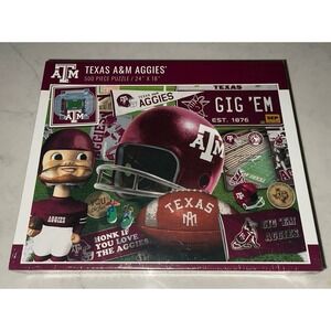 TEXAS A&M Aggies 500 piece Puzzle 24" x 18" NIB‎